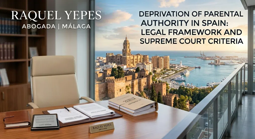 Deprivation of parental authority in Spain Legal framework and Supreme Court criteria Raquel Yepes International Family Lawyer Málaga Costa del Sol