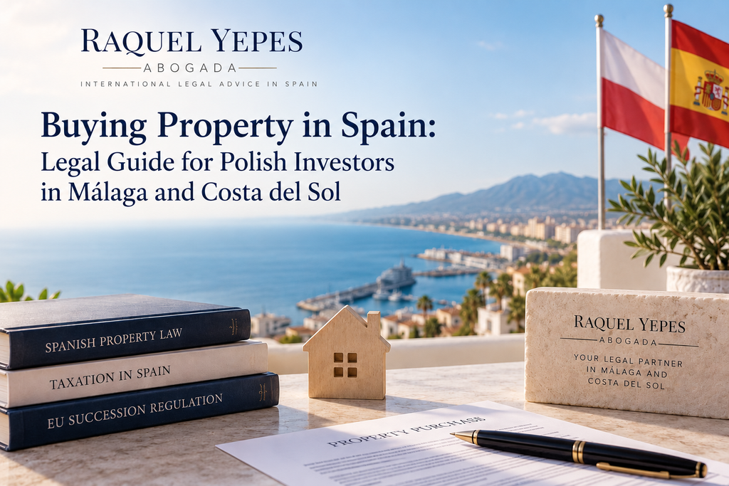 Buying Property in Spain: Legal Guide for Polish Investors in Málaga and Costa del Sol 1 Buying property in Spain Legal guide for Polish investors Málaga Costa del Sol Raquel Yepes Lawyer