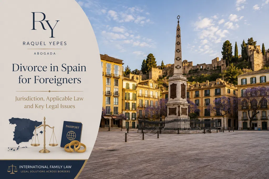 Divorce in Spain for Foreigners Jurisdiction Applicable Law Raquel Yepes International Family Lawyer English-speaking Lawyer Málaga Costa del Sol