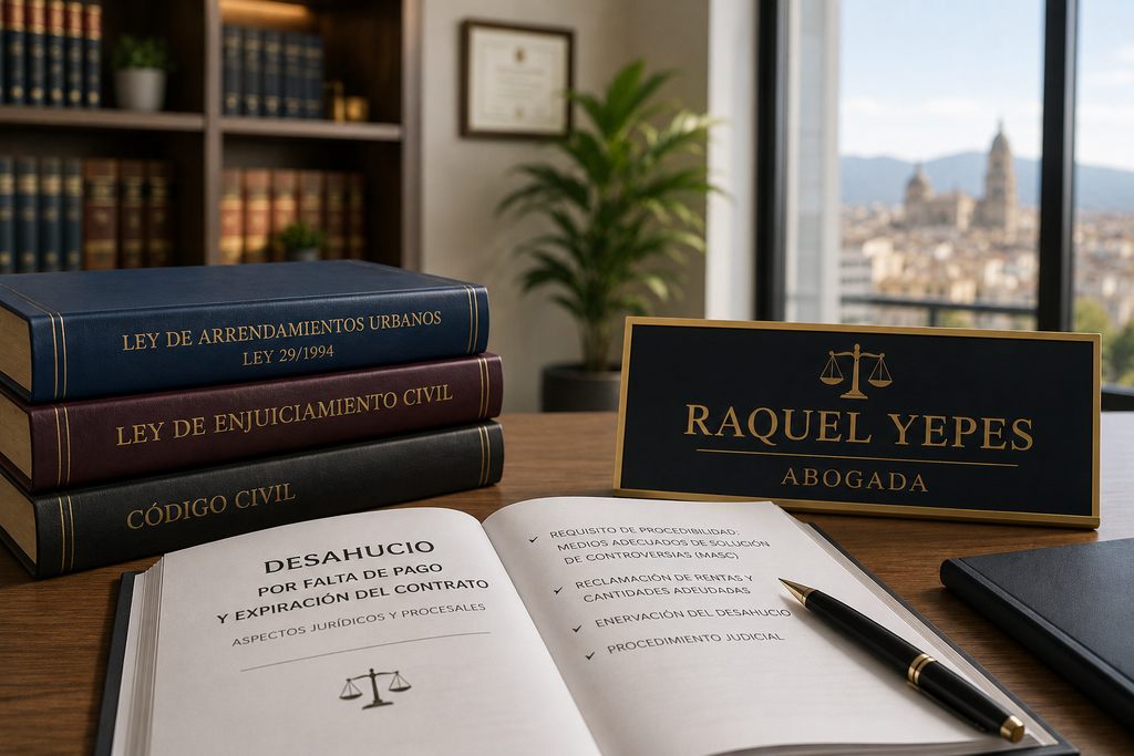 Desahucio por falta de pago y expiración del contrato de alquiler Raquel Yepes Abogada Málaga